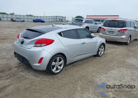 2012 Hyundai Veloster Base W/Black из США, поврежденный, VIN KMHTC6AD5CU036042